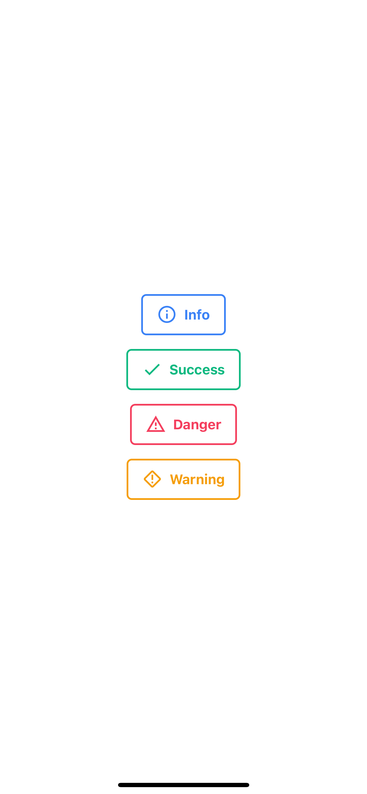 Bordered Button with Icon