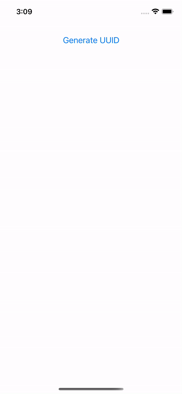 Generating a UUID using react-native-uuid
