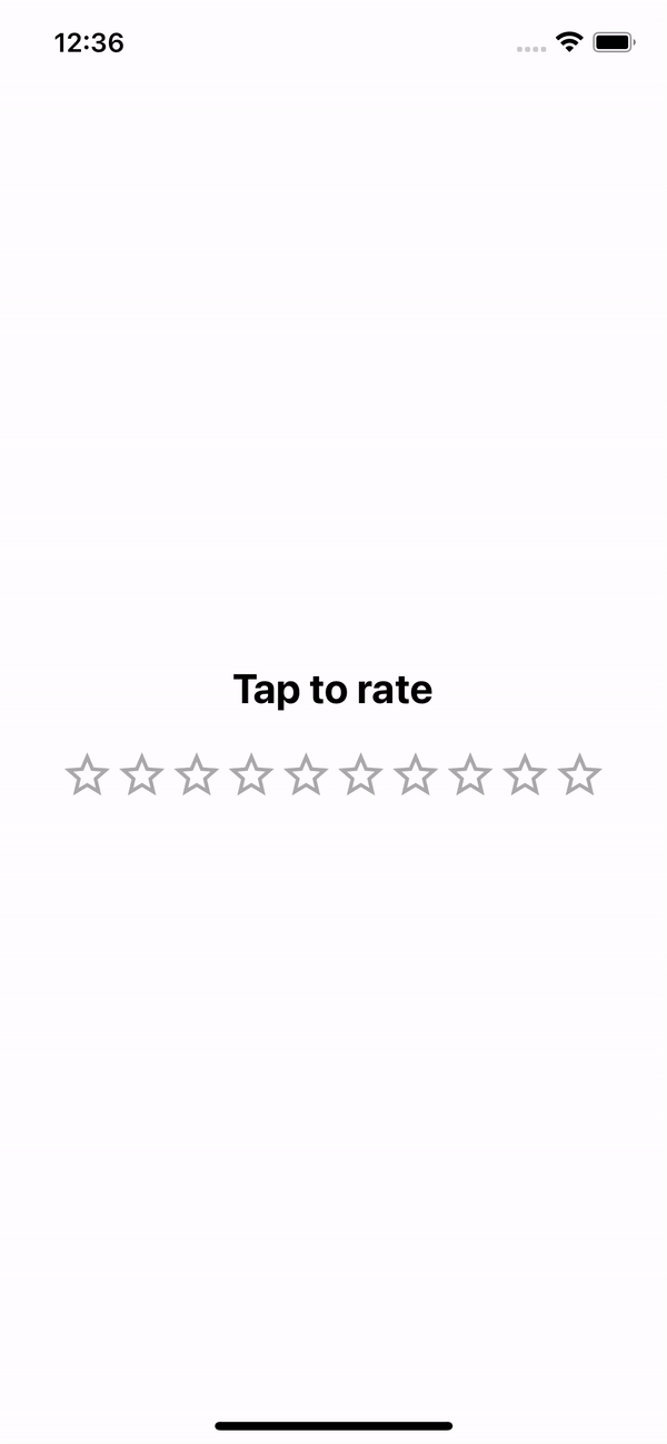 Star rating with 10 rating scale