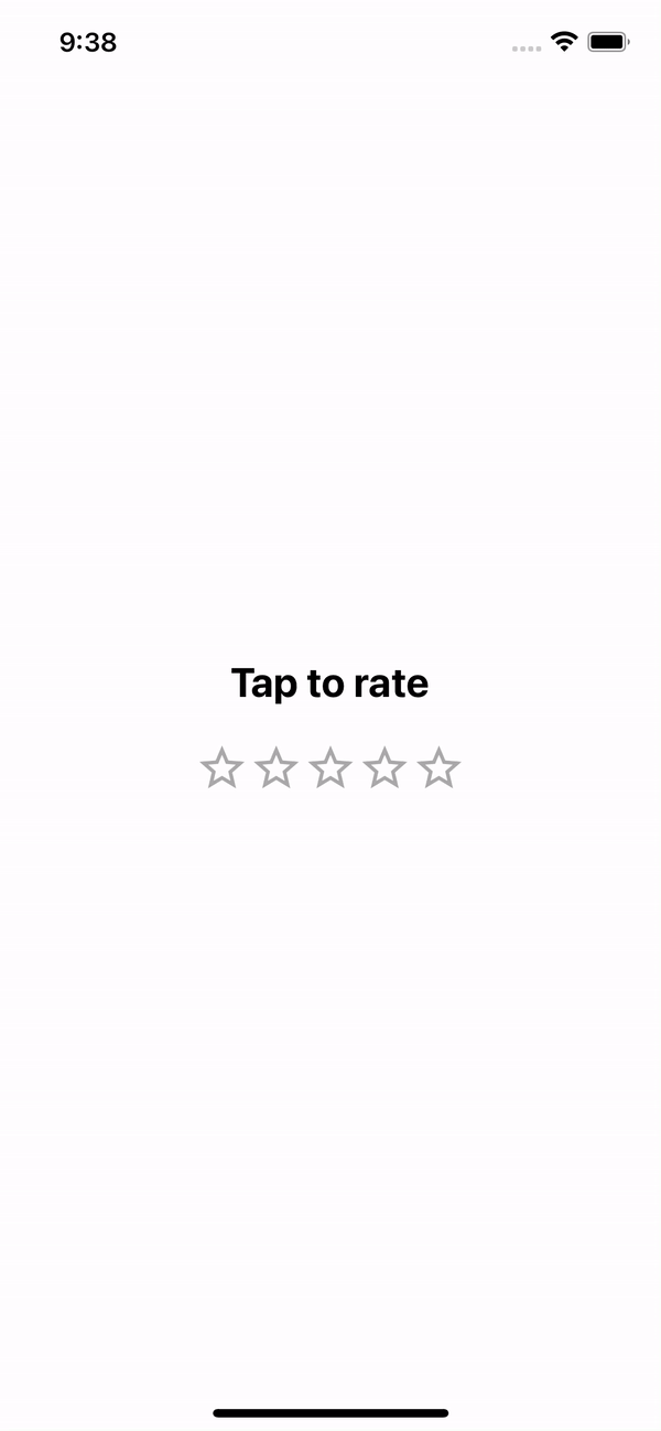 Our styled star rating component